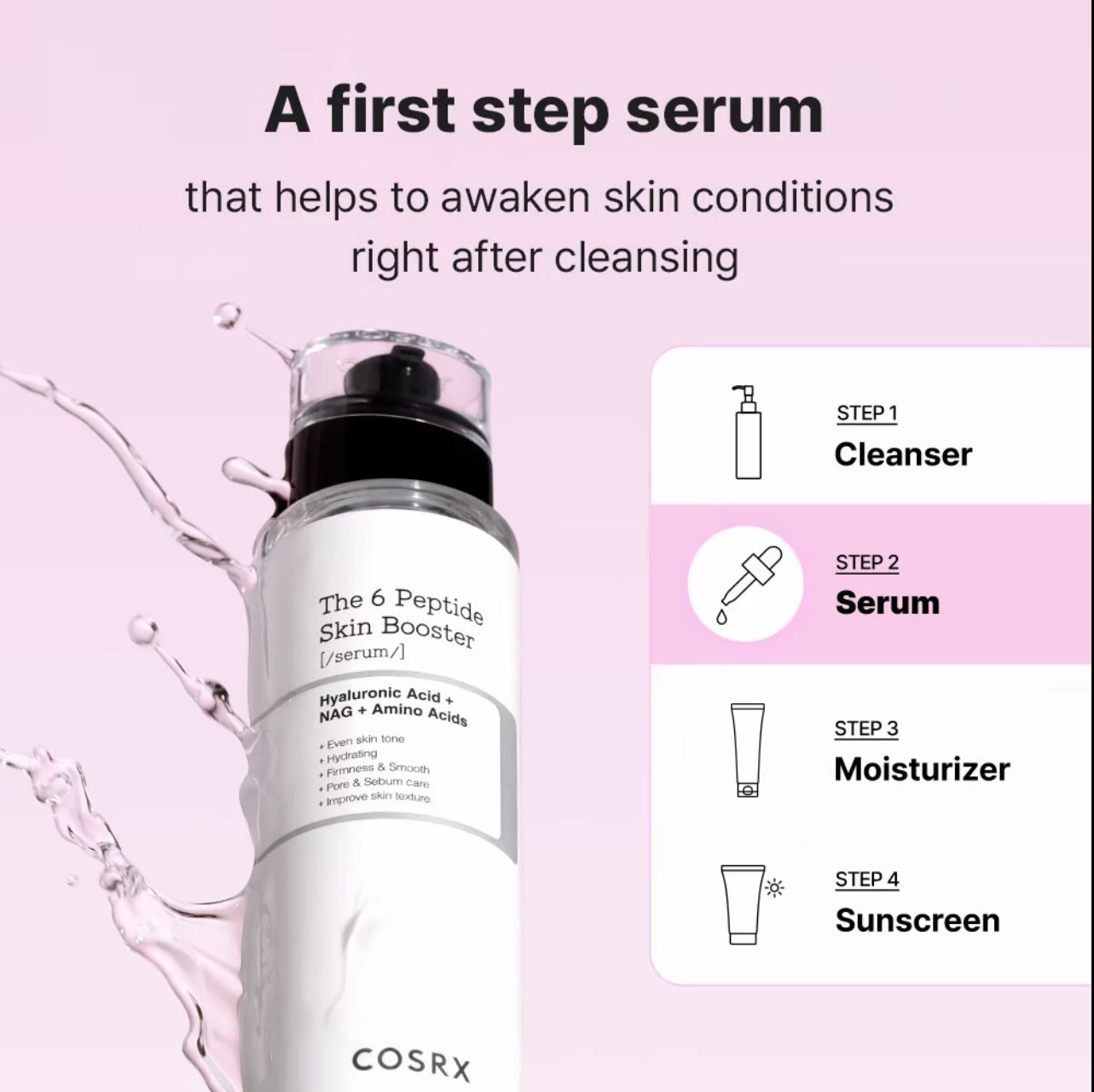 COSRX - The Peptide Skin Booster (150ml) | Anti-Ageing & Firming Glow Serum