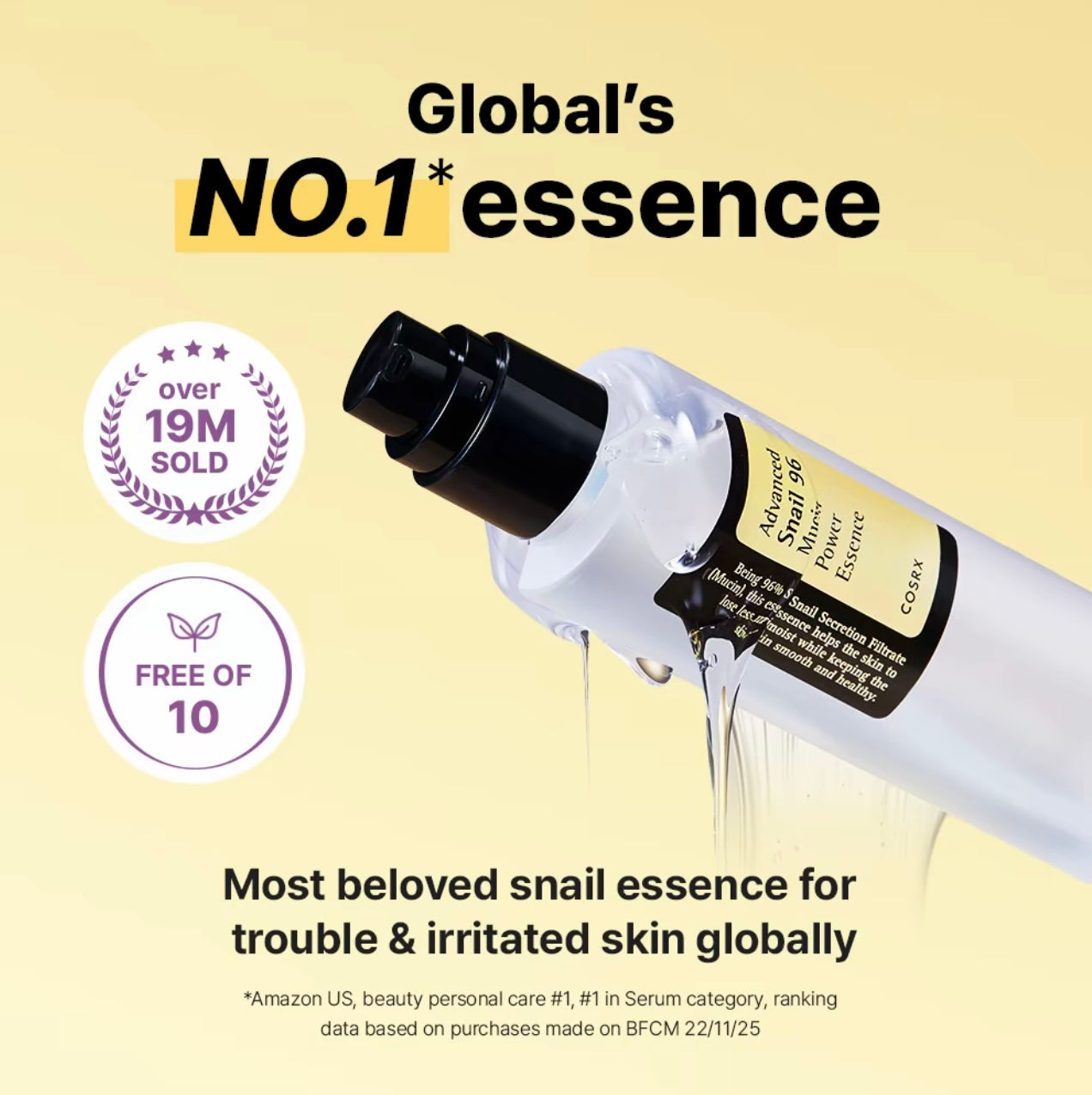COSRX - Advanced Snail 96 Mucin Power Essence (100ml) | Brightening & Hydrating Serum